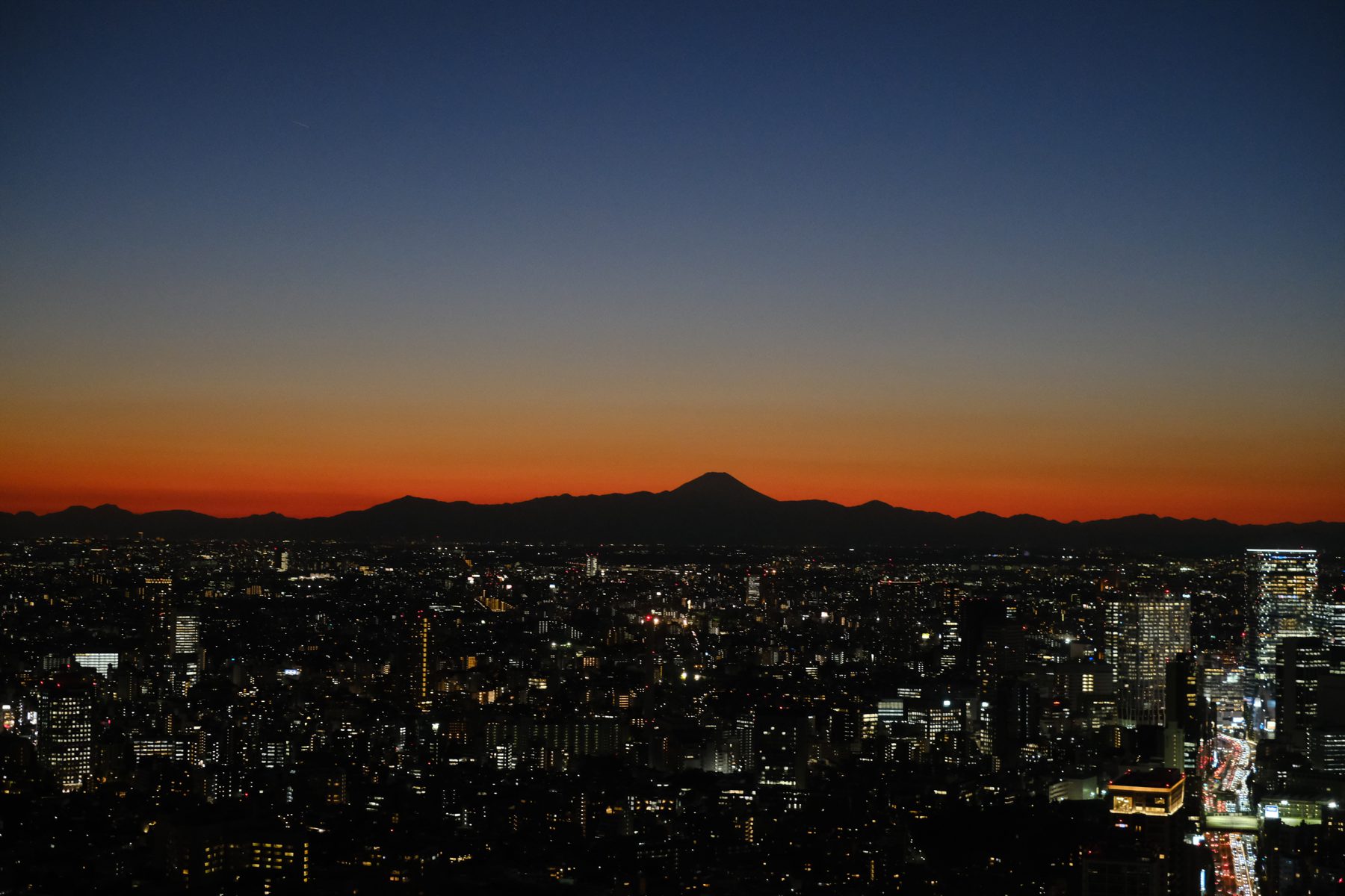 Tokyo at dusk, November 2024